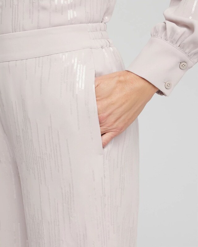 Sequin Wide Leg Pants - image 4